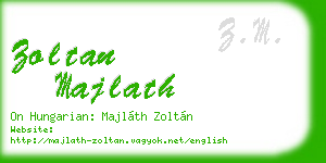 zoltan majlath business card